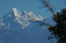 Himalayan giants in the north.