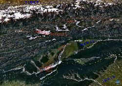 Route from Kathmandu to Pokhara; from there kayaking on the Seti river and via Baratpur to Chitwan National Park.