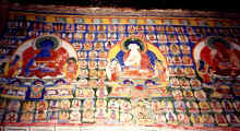 Painting in Ringmo's chorten