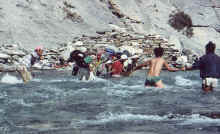 Crossing of Barbung Khola