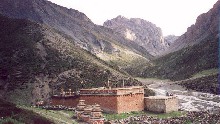 view to the south with Shey gompa