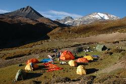 Great morning for crossing 2 high passes into the Tarap valley.