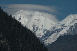 Our first glimpse of the high mountains of Upper Dolpo on our second day up the Suli gorge.