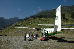 Getting to the start of the trek is an adventure for itself, luckily the weather is fine and we land safely and without a delay at Juphal airport. Sometimes people get stuck in Nepalganji for days until the weather clears.