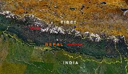 Map of Dolpo in western Nepal.