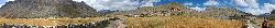 Panorama of Charkha and fields.