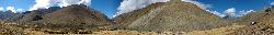 Panorama of the Tarap valley in the right down to Do village and up the Shipchok valley at the very left.