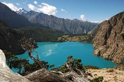 View back to Ringmo at the southern shore of the Phoksumdo lake.