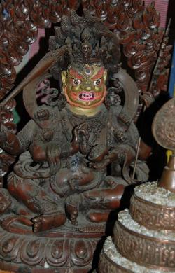 Protector deity in the monastery.