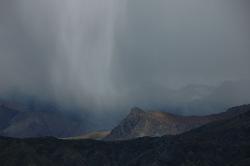 On top of the world you can touch the clouds. Weather changes quickly, incredible but true we only walked half an hour in rain during the entire trek, but often came to enjoy majestic clouds and bursts of rain from a safe distance.