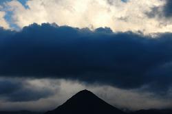 Rainstorm looming over the Kali Gandaki valley near Jomosom.