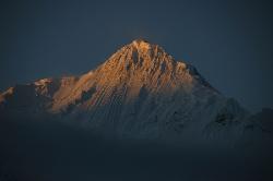 Nilgiri north face just at sunrise.