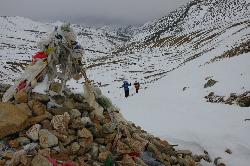 Pik on the way to the false pass; the real pass will be another steep climb an hour later.