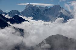 Clouds often move in at noon; time to return to the lodge and enjoy a lazy afternoon.