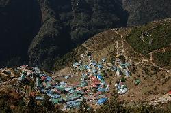 Namche Bazaar; the hub of Khumbu; and starting point into the three picturesque valleys to the north.