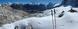 Panorama with our footprints.