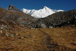 Instead of rushing through; you can spend a few days in Gokyo and walk towards Cho Oyo along its majestic glacier.