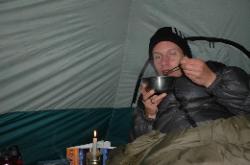 ... I enjoy a hot soup in my tent.