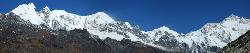 Foothills of Kangchenjunga with the south summit at the far right.