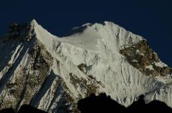 One of the many 6'000 meter peaks that surround the massif.