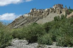 As usual; the gompa overlooks the fertile valley and the village.