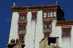 Many young monks study at the monastic school; and enjoy the break in the afternoon.