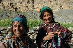 Smiles and smalltalk with local women.