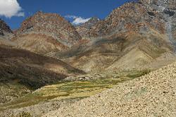 Lonely hamlet of Gongma on the way to our next pass.