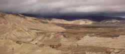 Valley above Lo Manthang with Namgyal monastery in the center