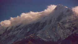 Nilgiri north face in the evening