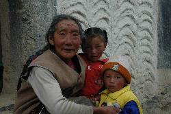 Grandmother in Damshung where we stayed for a night.