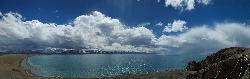 Storm coming up over the lake; often with harmless looking foggy clouds.