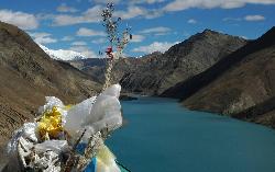 Beautiful but not natural; a dam led to the flooding of the valley.