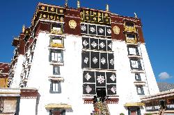 In the courtyard of Potala.