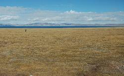 The space is overwhelming; driving back from Namtso to Lhasa.