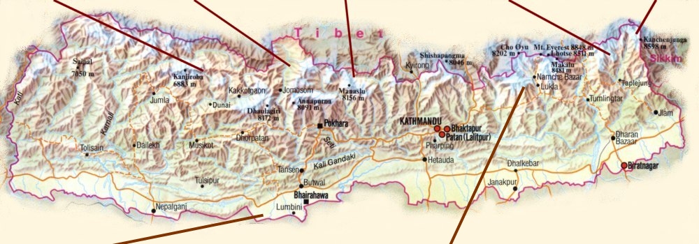 Map Nepal