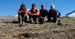 Sonam; Jigme; xxx and me during an excursion up to Chombo glacier.