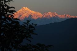 Back in Gangtok where it is more comfortable to watch the sunrise on the southeast face of the 3rd highest peak on earth; Kangchenjunga (8'585 m)