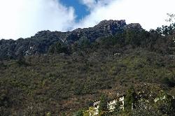 We stop in Lachen overnight, view of the monastery that stands above the village.