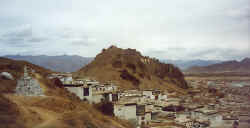 Shigatse, old part of town with dzong